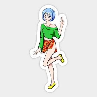 crypto - NFT - manga girl – Kryptine - [Kryptine 21] [1223000] Sticker